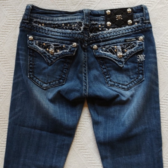 Miss Me Denim - Sz 27/34 Miss Me Buckle Studded Bootcut Jeans